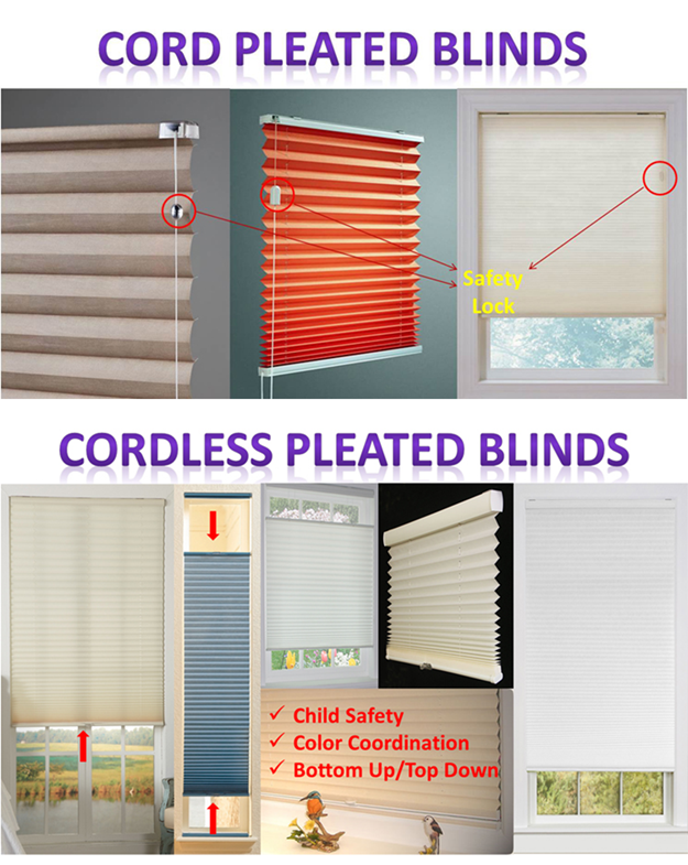 Pleated Shades and Blinds
