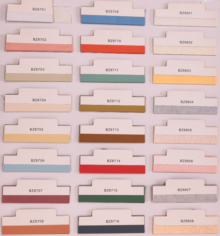 pleated shades color swatches