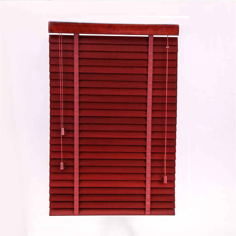 red wood blinds