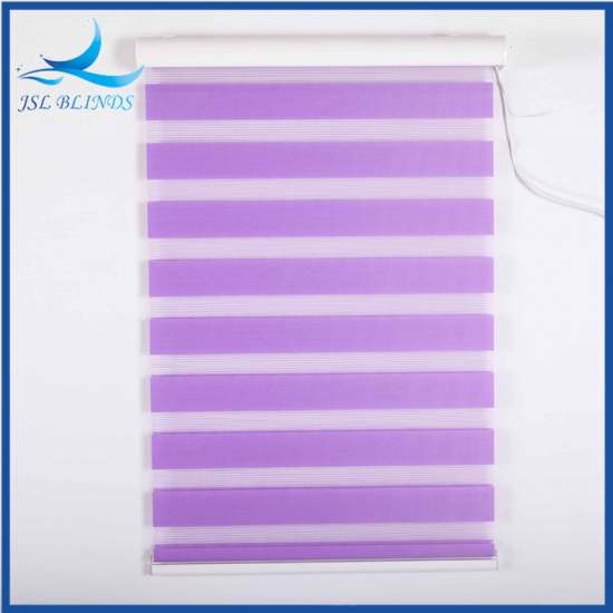 Stores à vitre d'impression zébrée à couleur violette